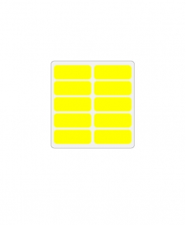 Self Adhesive Label 19mm X 50mm [Yellow]